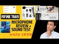 FiFine T669 USB Condenser Microphone Unboxing And Review - With Complete Setup Guide in Hindi !!
