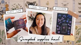 ✏️ scrapbooking supplies haul || stickers, washi tape, stationery heaven 🕊