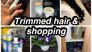 Vlog~TRIMMING MY HAIR~Cleaning Products Haul~Bin Store Finds