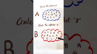 Fun Activity For kids | Circle The Alphabet A, B #short #kids #learn
