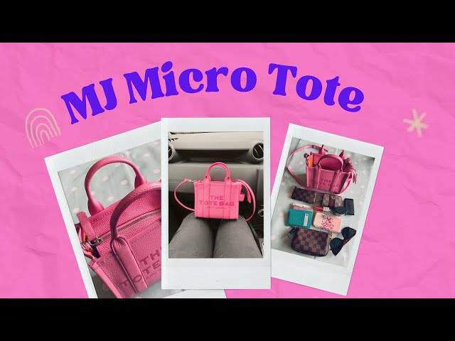 Marc Jacobs Micro tote bag candy pink a/ morning glory #marcjacobstotebag  #thetotebag #marcjacobsbag 