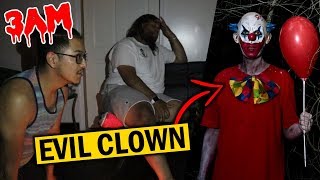 3AM CHALLENGE: WE SUMMONED A CRAZY CLOWN!!?!