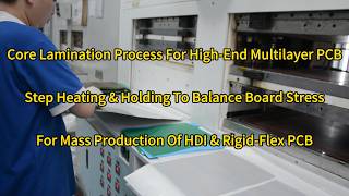 Multilayer PCB Lamination In Cleanroom, Even Heat-Pressure Eliminates Bubbles & Delamination