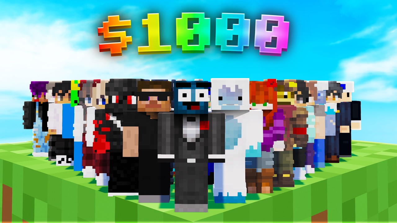 I Hosted a Hypixel Skyblock Tournament with 32 YouTubers