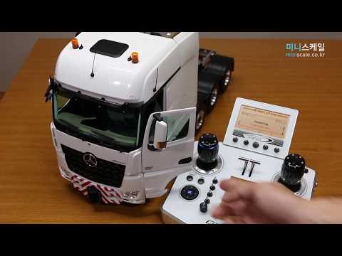 1/14.5-scaleart(스케일아트)-mercedes-benz-arocs(아록스)-slt-8x8-white---front