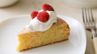 Simple Lemon Cake with Pomegranate Glaze- Martha Stewart