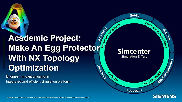 Academic Project:  Make An Egg Protector With NX Topology Optimization