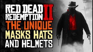 All of the UNIQUE Masks, Hats, And Helmets - Red Dead Redemption 2