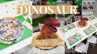 Dinosaur Party Decorations and Ideas!! || (Party on a Budget)