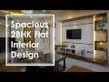 Spacious 2BHK Flat Interior Design | Interior Design Ideas