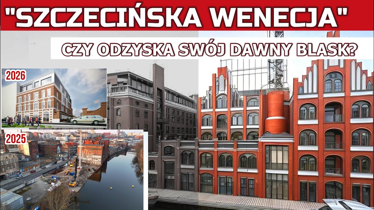 Szczecińska Wenecja: Budowa nowej siedziby PGW Wody Polskie [Historia miejsca + plany na przyszłość]