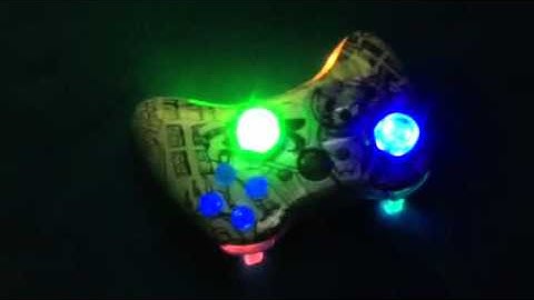 Custom light up skull Xbox 360 controller