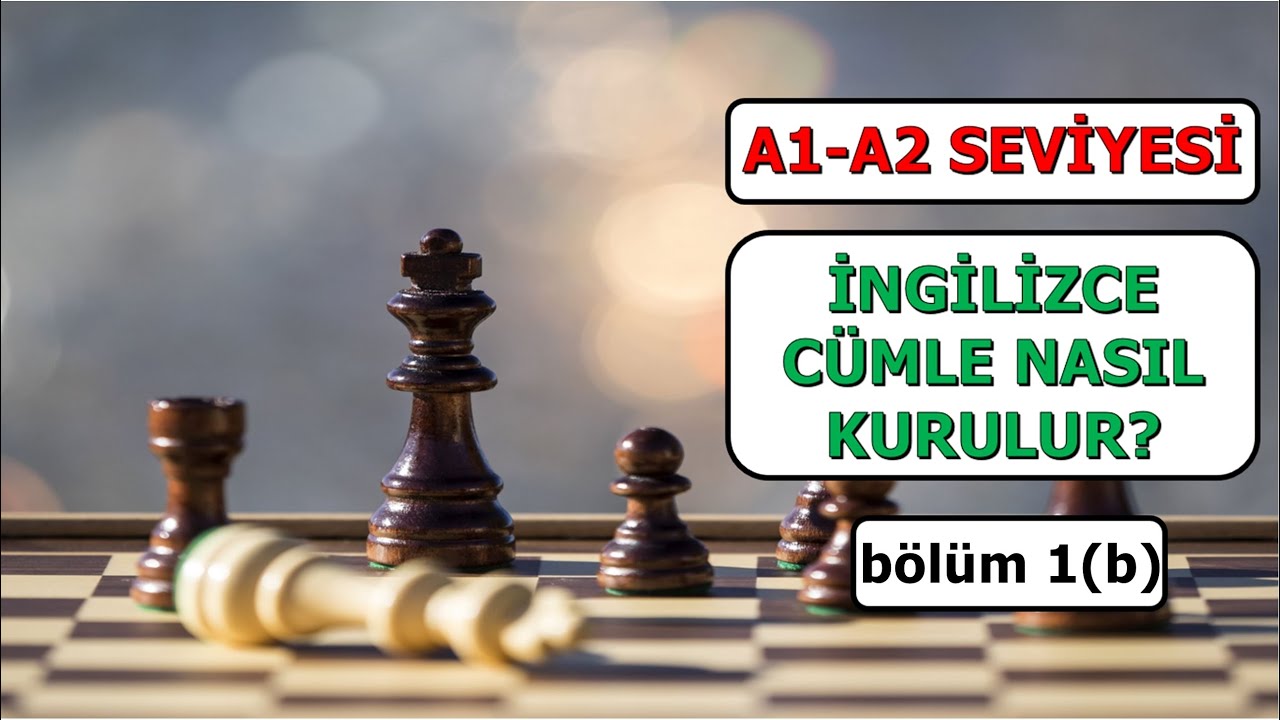 A1-A2 SEVİYESİ İNGİLİZCE CÜMLE NASIL KURULUR? #1b