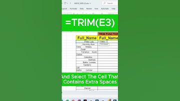Clean Up Excel Data FAST with TRIM Formula [2024]