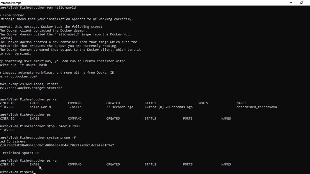 Chapter 5 Docker commands practice part 1 - YouTube