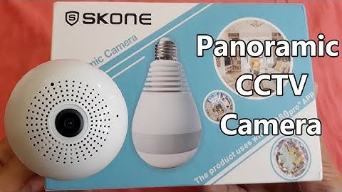 SKONE CCTV BULB PANORAMIC CAMERA with "V380pro" APPILICATION || TAGALONG DEMO