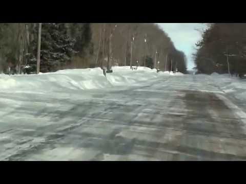 Michigan S Upper Peninsula Winter Roads Youtube