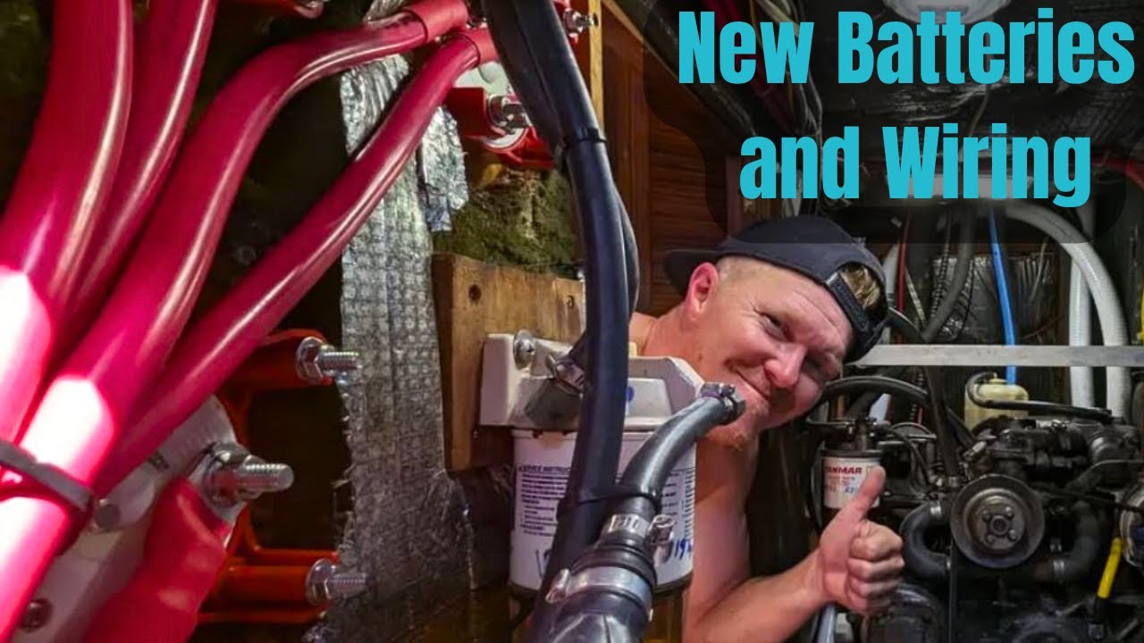 Re-wiring the Boat – New Batteries Switches Fans etc – Ep23