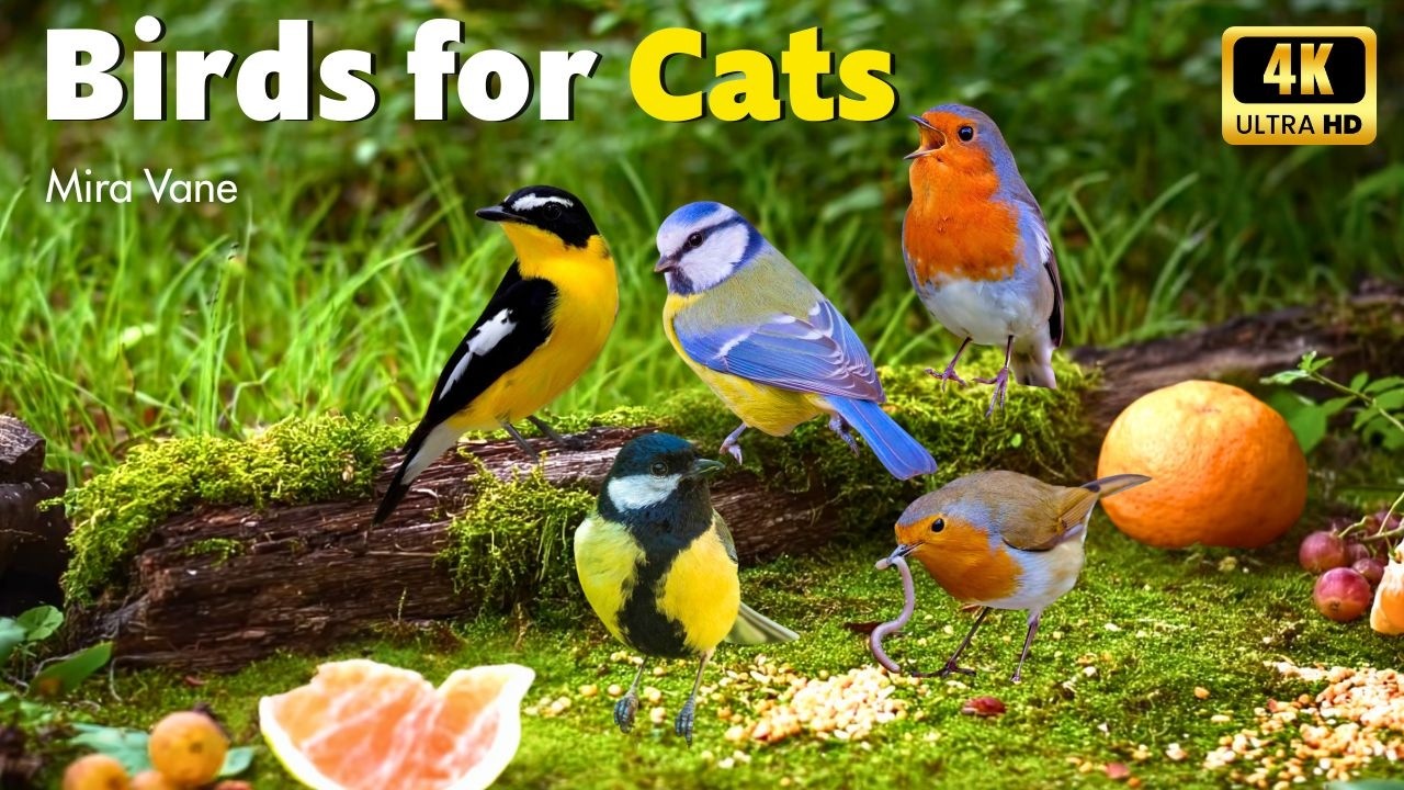 Brilliant Birds for Cats 🐱🐦 Bright and Cheerful Birds to Help Your Cat Relax and Reduce Stress