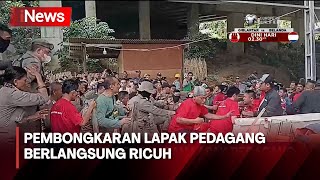 Pembongkaran Lapak Pedagang di Kabupaten Bogor Berlangsung Ricuh