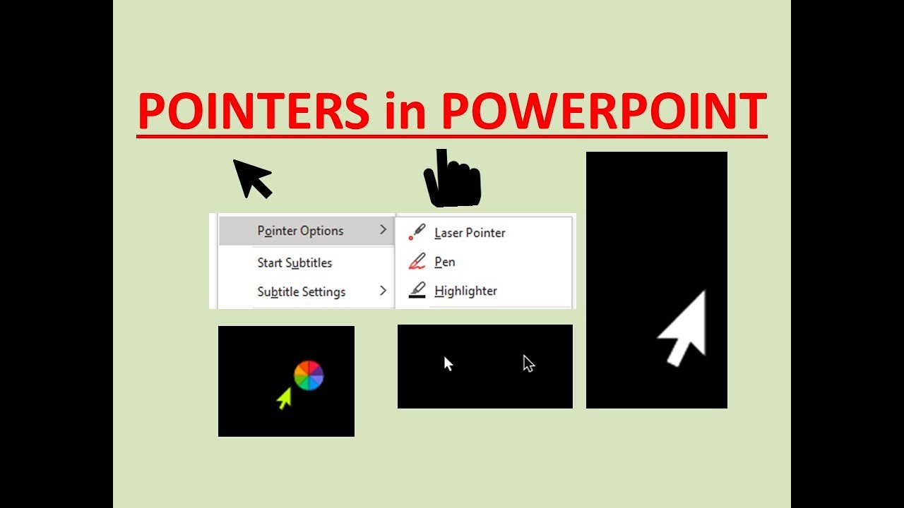 How to make your pointer larger and other options in PowerPoint - YouTube