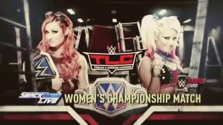 WWE TLC 2016: Becky Lynch vs Alexa Bliss (Tables Match) Official Match Card