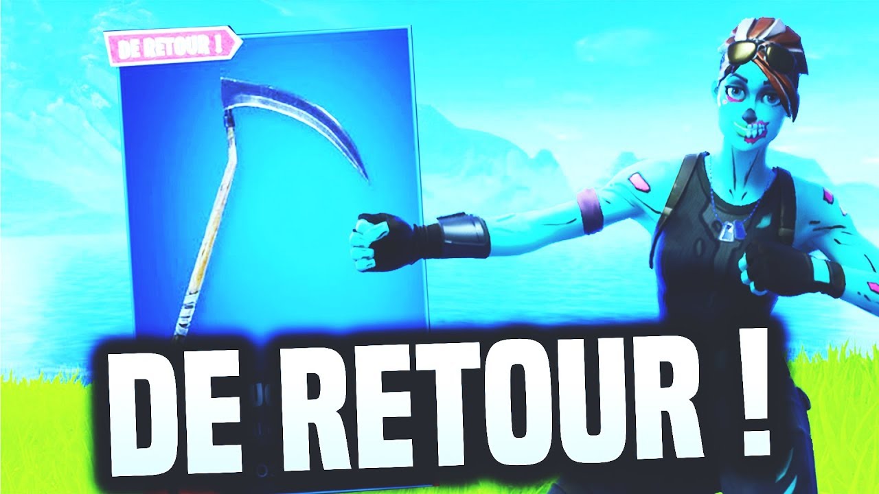 La Faux De Retour Sur Fortnite La Faucheuse Dans La Boutique Octobre Youtube