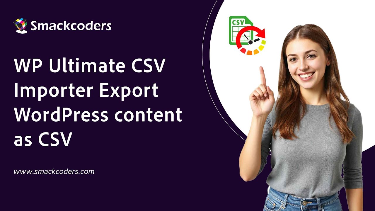 WP Ultimate CSV Importer - Export WordPress content as CSV - YouTube