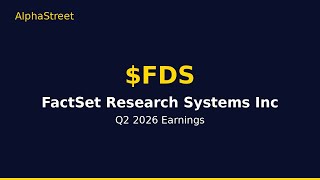 $FDS Q2 2026 — FDS AI automation breakthrough: Text-to-formula agent absorb