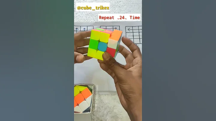 Rubik's cube magic trick solve Step 1 #shorts