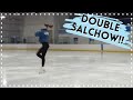 How to do a double salchow  figure skating tutorial