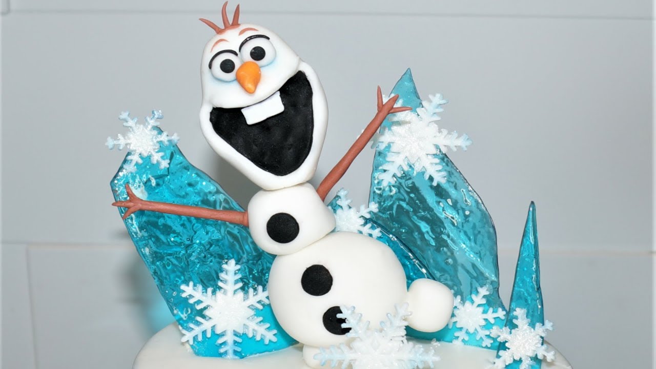 cake decorating tutorials how to make olaf cake topper sugarella sweets youtube