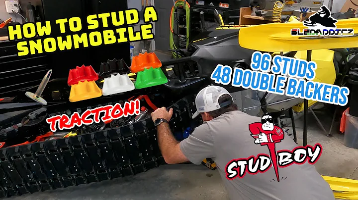 How to Stud Your Snowmobile Track | Stud Boy Studs with Superlite Pro + Series Double Backers