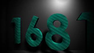 60 second countdown, but in square numbers