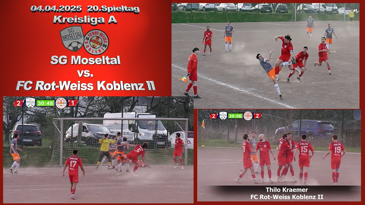 Kreisliga A: SG Moseltal vs. FC Rot-Weiss Koblenz II