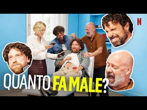 Il cast di MASCHI VERI prova il SIMULATORE DI DOLORI MESTRUALI 😱