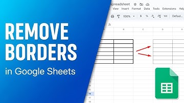 Randen verwijderen in Google Sheets || BACK-SPACE