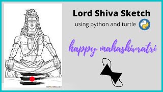 Lord Shiva 🕉️ Sketch using python and turtle | shivratri special | #shorts #ytshorts Net Worth