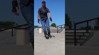 3 spins down the 5 stair ✌🏻😵‍💫