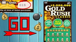 Let's Scratch Ticket #15!!! $20 GoldRush Classic | Florida Lottery