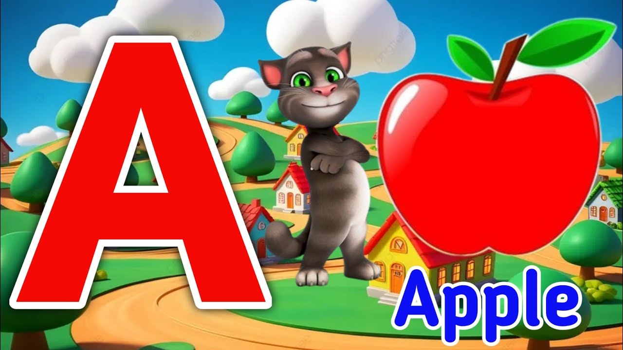 A for Apple|B for Ball| Abc Nursery rhymes song| children Alphabates easy|