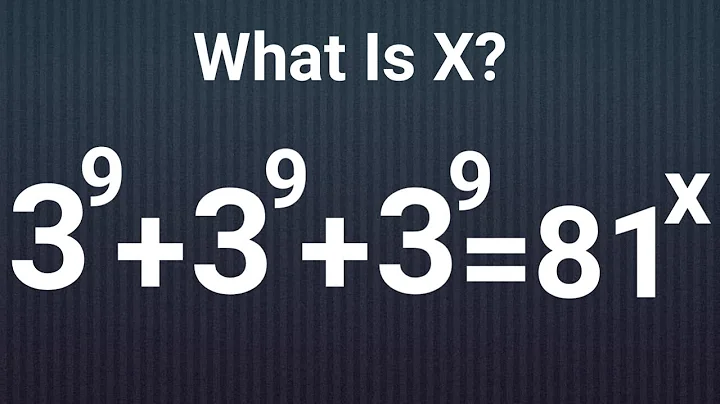 A Very Beautiful Exponential Equation