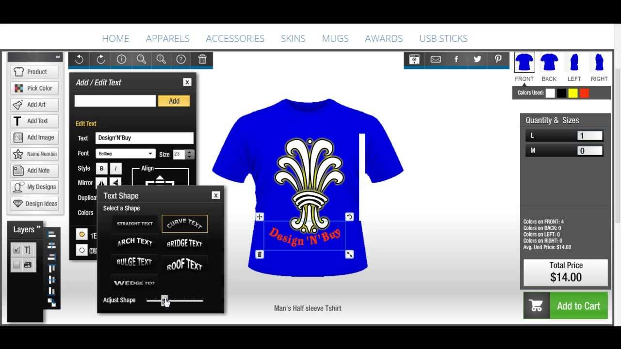 online custom t shirt design software