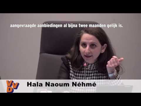 Hala Naoum Néhmé stelt een moeilijke vraag aan de Wethouder