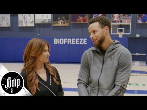 Steph Curry reacts to Kevin Durant's comments on the Warriors not accepting him | The Jump