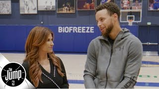 Steph Curry reacts to Kevin Durant's comments on the Warriors not accepting him | The Jump