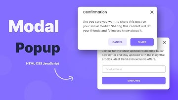 Create a Modal Popup Using HTML, CSS and JavaScript | Animated Dialog box (Popup window)