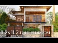 MODERN TINY HOUSE DESIGN WITH INTERIOR DESIGN | 4-BEDROOM 8.5X11 METERS | MODERN BALAI