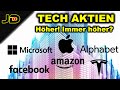 BIG TECH (Höher! Immer höher?) Amazon, Facebook, Google, Apple und Microsoft Aktien auf dem ATH