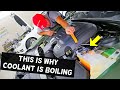 WHY COOLANT IS BOILING IN THE COOLANT TANK RESERVOIR ON A CAR